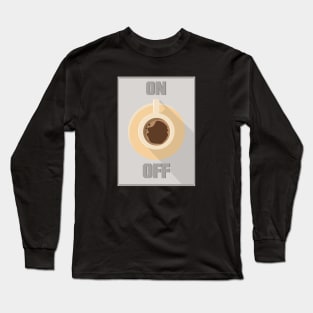 Coffee Brain Switch Long Sleeve T-Shirt